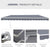 Manual Retractable Awning, size (4m x3m)-Grey