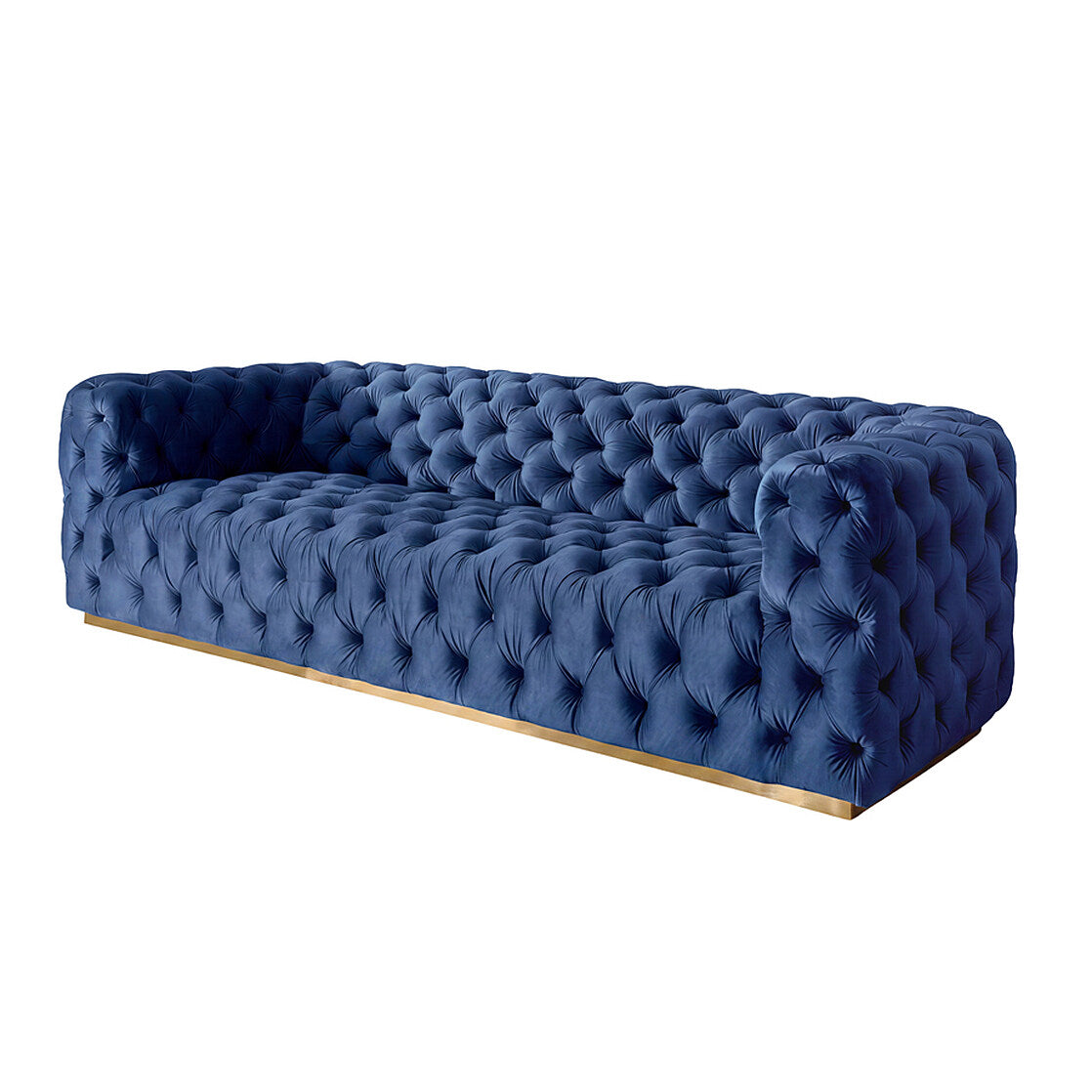 Frankfurt Three Seat Sofa - Navy Blue