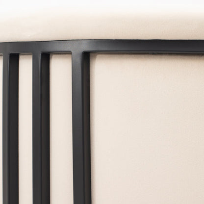 Aria Dining Chair – Chalk – Black Frame