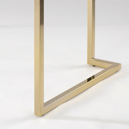 Lorenzo Black Glass Desk