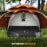 Aluminium Frame Camping Tent Dome Tent with Removable Rainfly, 2000mm Waterproof, for 1-2 Man, Orange