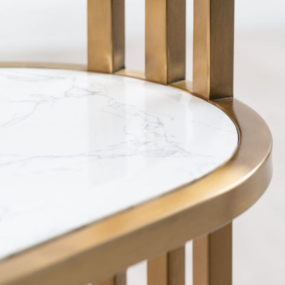 Aria Side Table Brass