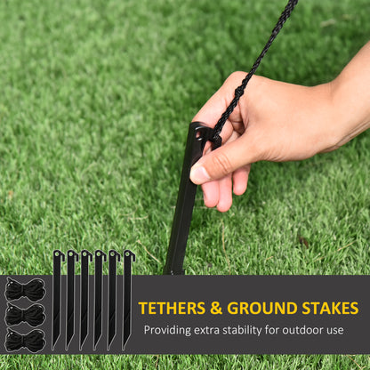 6ft Christmas Inflatable Gingerbread Man & Santa Hat w/ LED Lights