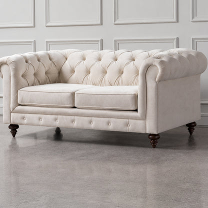 Monty Two Seat Sofa - Chalk