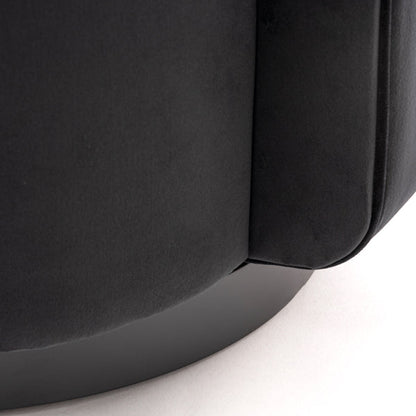 West End Swivel Dining Chair  - Black - Black Base