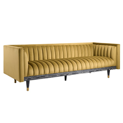 Metz Three Seater Sofa - Olive