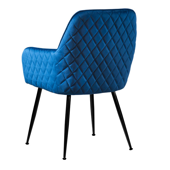 Watson Carver Chair Ink Blue with Black Legs