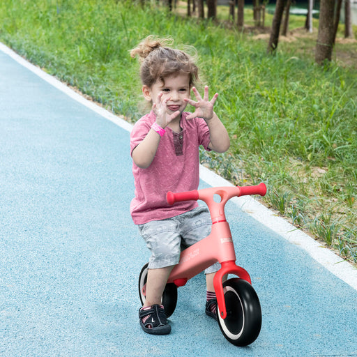 AIYAPLAY Balance Bike with Adjustable Seat for 1.5 - 3 Years Old - Pink