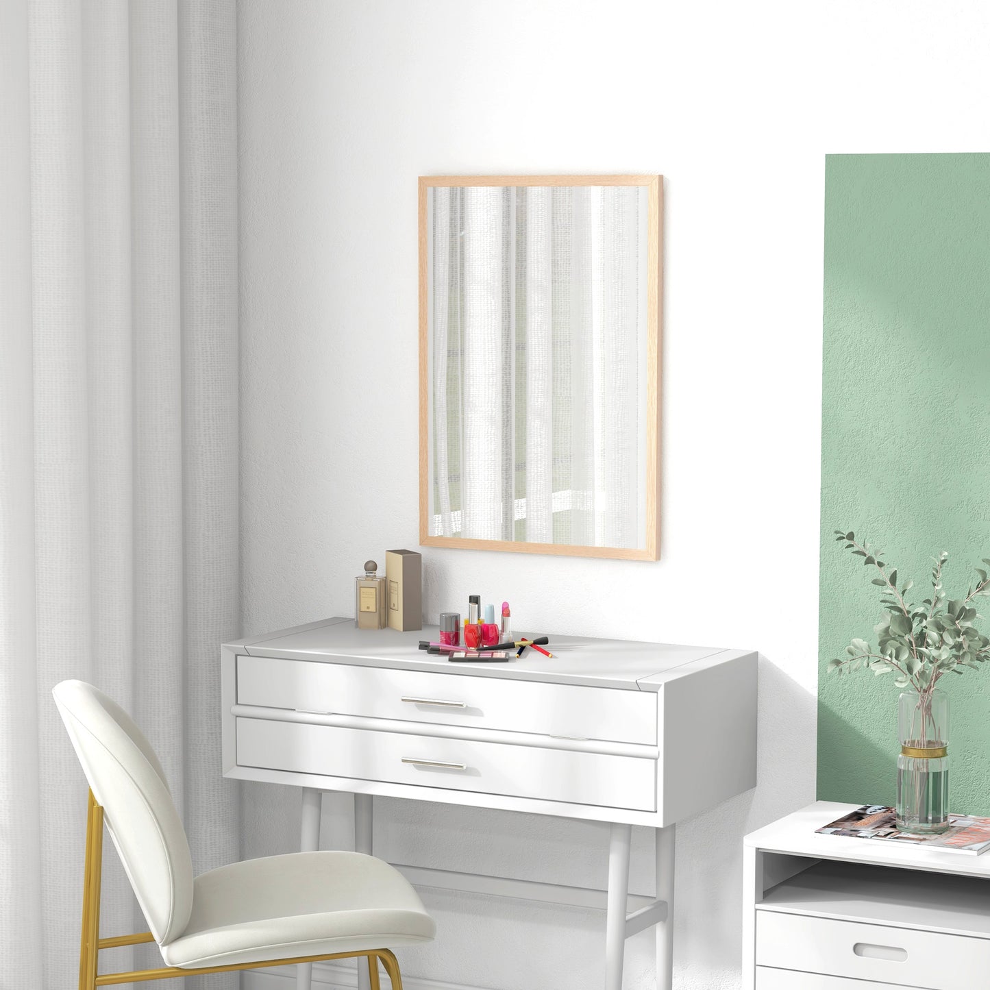 70x50cm Wall Bathroom Mirror for Home Decor, Vanity Mirror