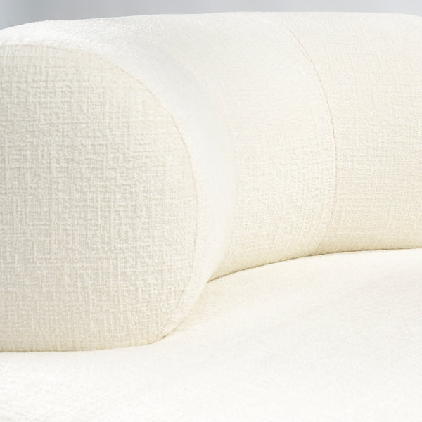 Rolls Swivel Chair Ivory Chenille