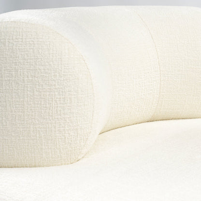 Rolls Swivel Chair Ivory Chenille