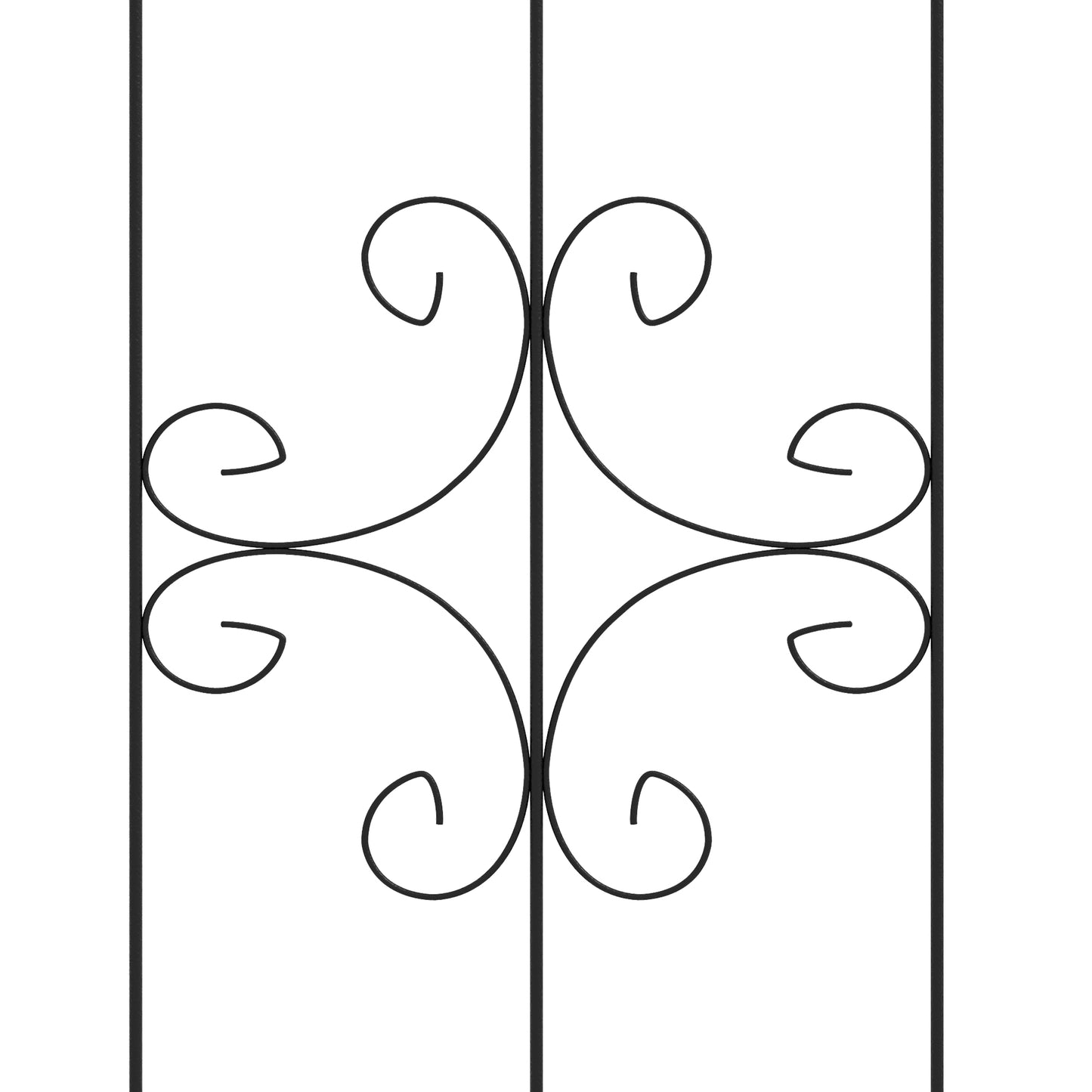 Set of 4 Metal Trellis for Climbing Plants, Arrow Design