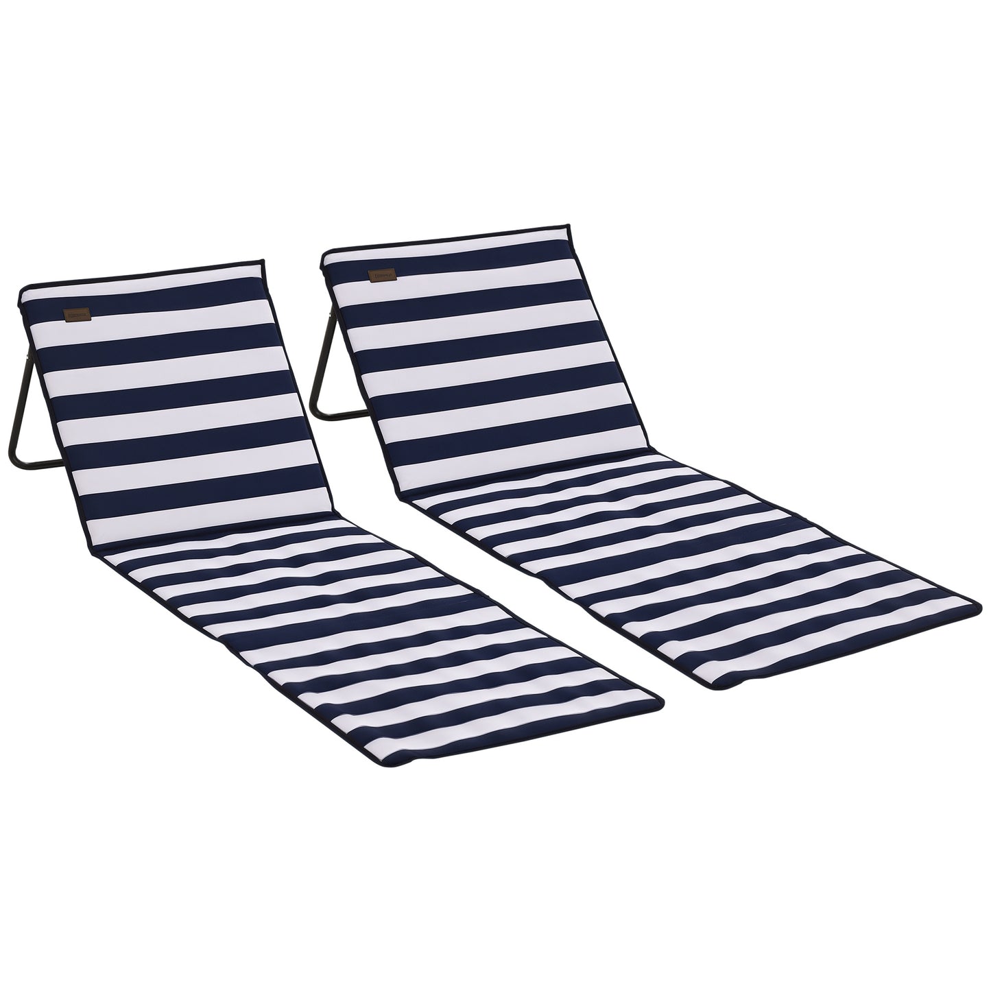 Garden Beach Chair Mat, Sun Lounger Seats with Adjustable Back