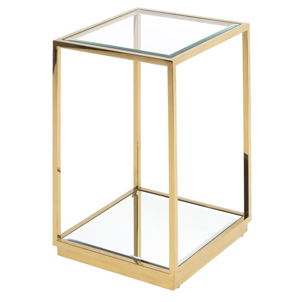 Rippon Brass Square Side Table