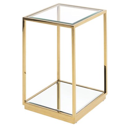 Rippon Brass Square Side Table