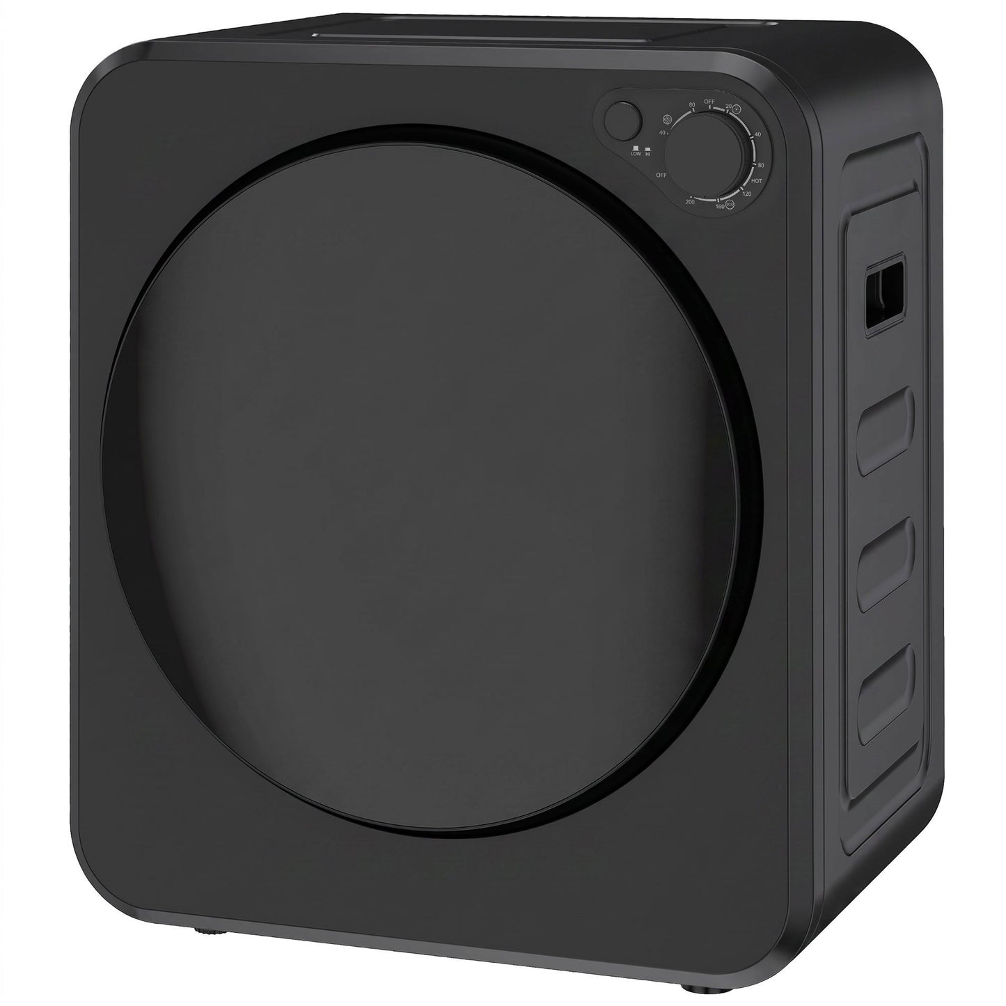 4kg Front Load Laundry Dryer with 2 Power Modes, Black