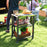 3-Shelf Outdoor Grill Cart, Outdoor Kitchen w/ Stainless Steel Top