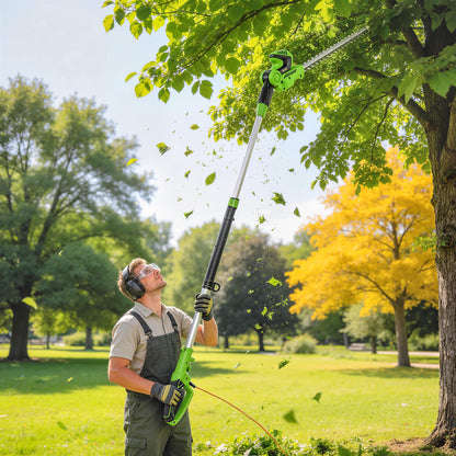 2.6m Corded Extendable Hedge Trimmer with 90 Adjustable Head