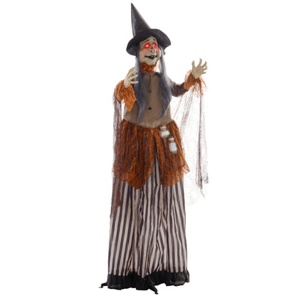 Outdoor Halloween Animatronic with Sound Activated, Light Up Eyes