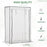 100 x 50 x 150cm Greenhouse Steel Frame PE Cover with Roll-up Door Outdoor for Backyard, Balcony, Garden, White