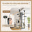 Floor to Ceiling Cat Tree, 6-Tier Play Tower Climbing Activity Center w/ Scratching Post, Hammock, Adjustable Height 230-250cm, Grey