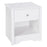 Bedside Table Unit Drawer Shelf Cabinet Nightstand Chest Solid Wood Bedroom Furniture White