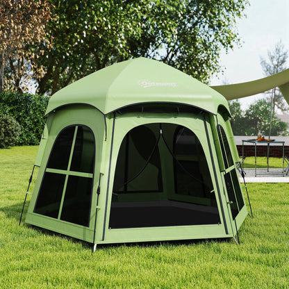 Pop Up Tent 3000mm Waterproof for 3-4 Person Green