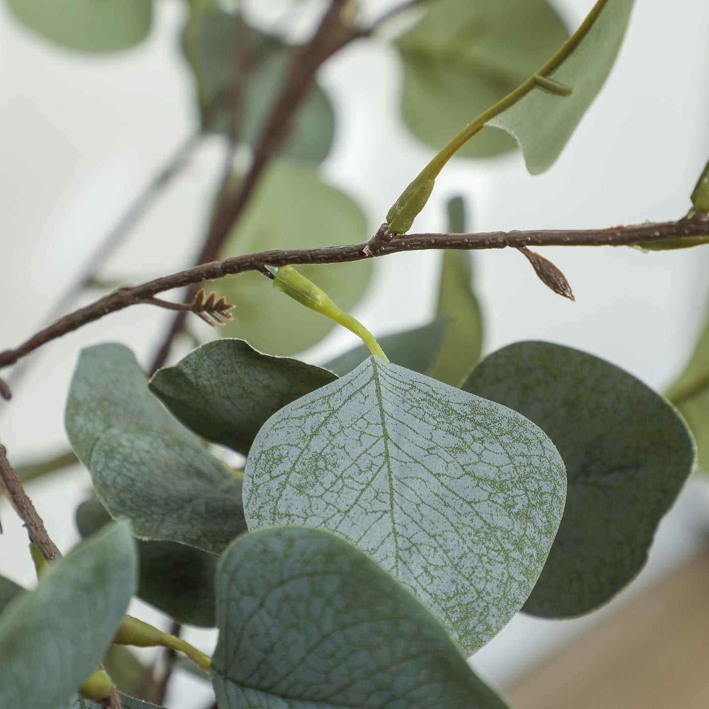 2 Pack Artificial Plants, Faux Silk Eucalyptus Trees, 120cm