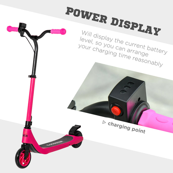 120W Electric Scooter w/ Battery Level Display, Rear Break - Pink