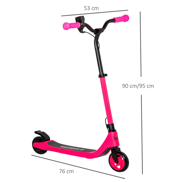 120W Electric Scooter w/ Battery Level Display, Rear Break - Pink