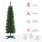 1.5m Artificial Christmas Pine Tree W/Plastic Stand-Green