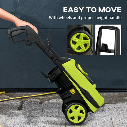 Portable Power Washer 1800W, 150 Bar, 510 L/h for Garden, Car, Green