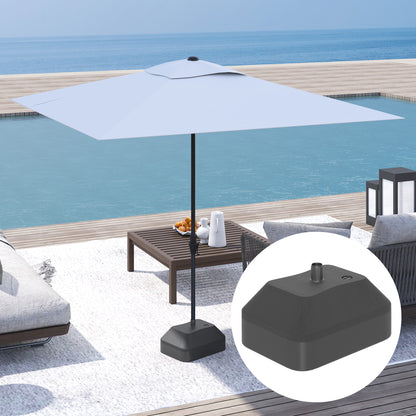 Fillable Parasol Base, Sun Umbrella Base for Deck Poolside, Black