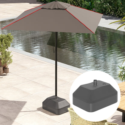 Fillable Parasol Base, Sun Umbrella Base for Deck Poolside, Black