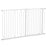 Dog Gate Extra Wide Stairway Gate for Pet with Door, 76H x 75-145Wcm, White