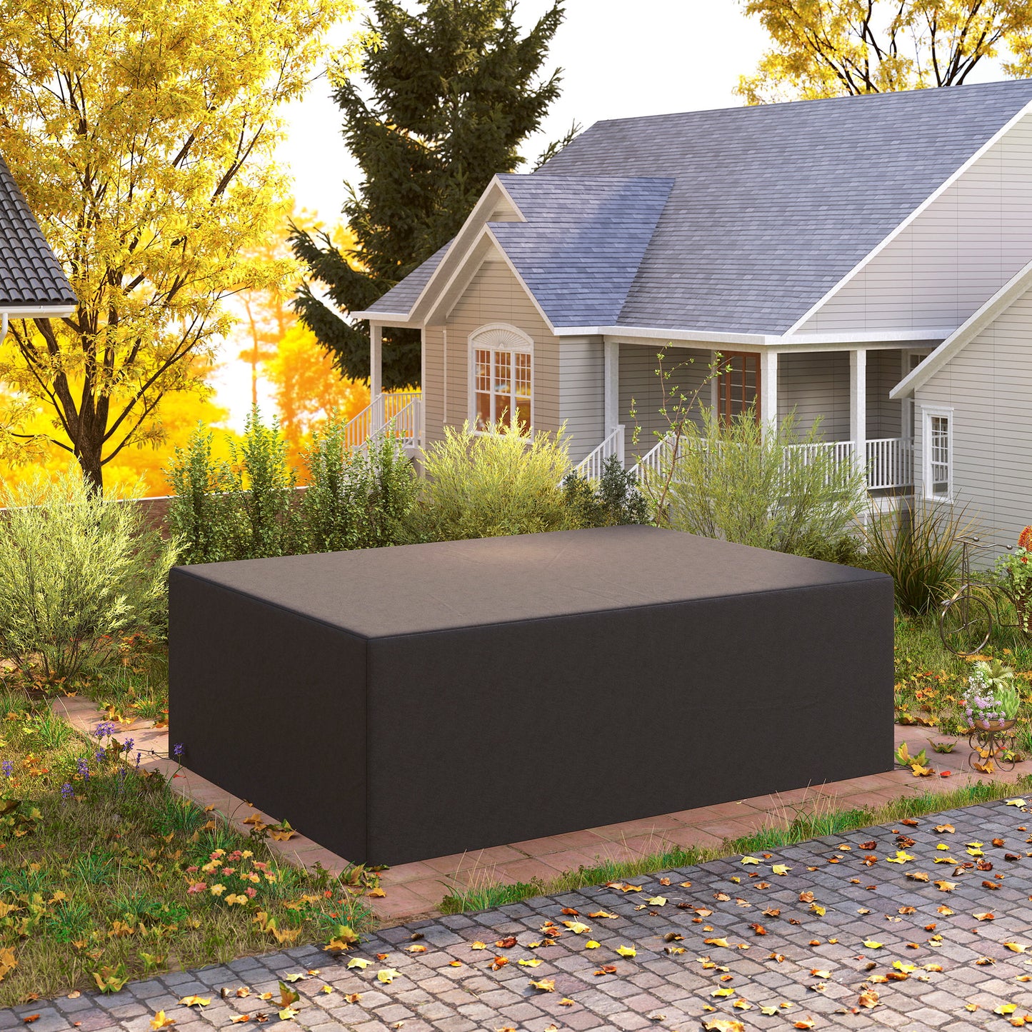 275x205cm Outdoor Furniture Protective Cover Black