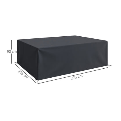 275x205cm Outdoor Furniture Protective Cover Black