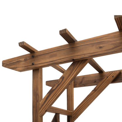 Wooden Garden Arbor, Arch Trellis for Climbing Vines