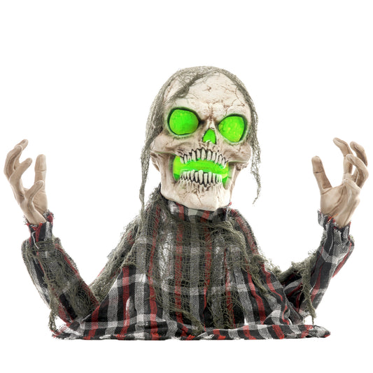 Groundbreaker Skeleton Halloween Animatronic Prop for Indoor Outdoor