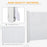 Retractable Stair Gate, 115 x 82.5 cm, White, Dog Pet Barrier for Doorway, Stair, Hallway