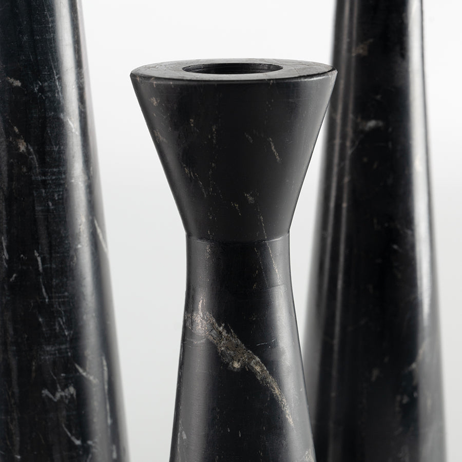 Terza Candle Holders Black