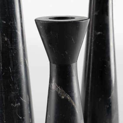 Terza Candle Holders Black