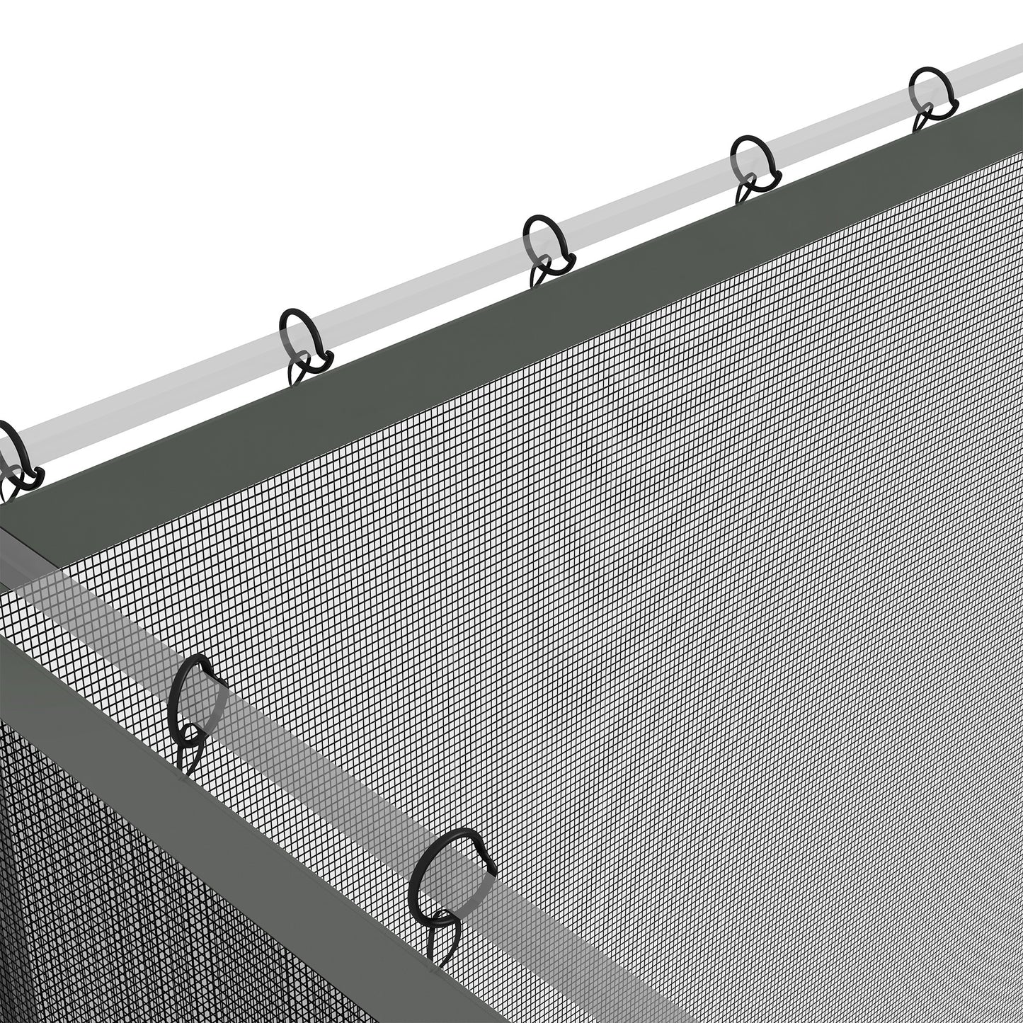 352 x 207cm Universal Replacement Gazebo Mesh Netting Screen Walls