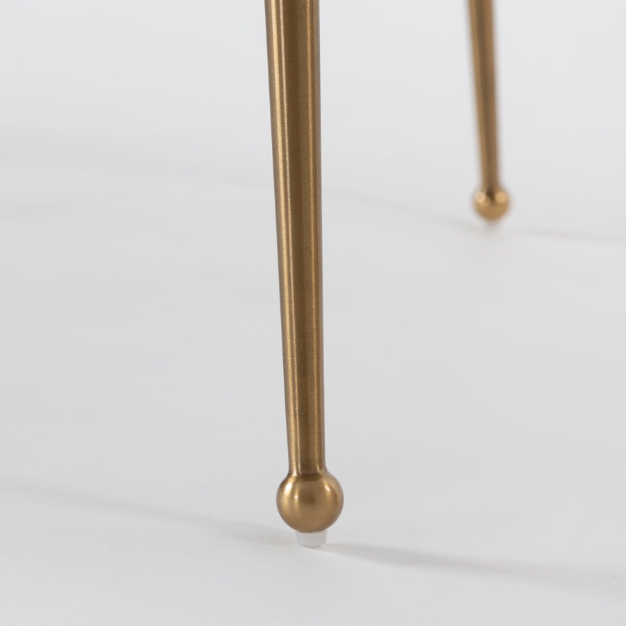 Mason Dining Table – Brushed Gold Legs
