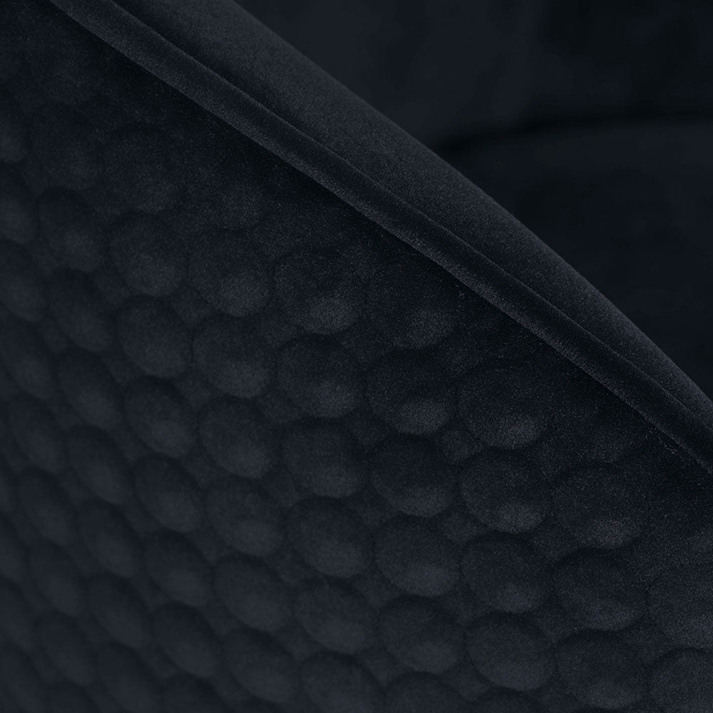 Bellucci Circles Dining Chair - Black - Brass Caps
