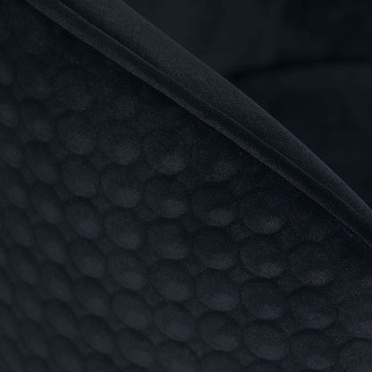 Bellucci Circles Dining Chair - Black - Brass Caps