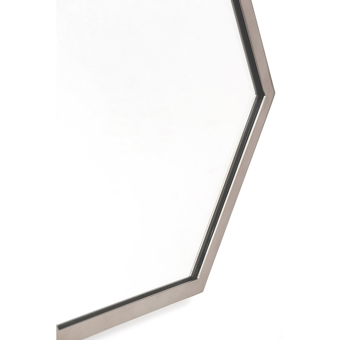 Alveare Brushed Chrome Wall Mirror
