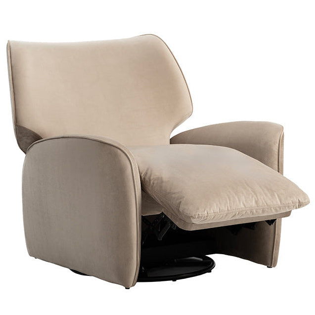 Valmont Swivel Recliner Armchair - Taupe