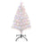 3 Feet Prelit Artificial Christmas Tree with Fiber Optic LED Light, Holiday Home Xmas Decoration, White