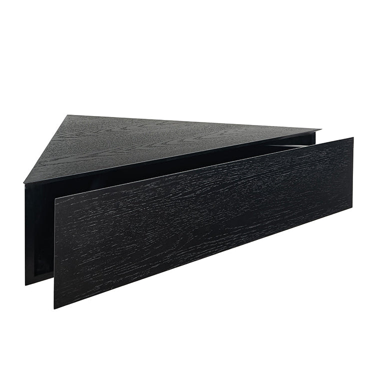 Inga Black Oak Floating Corner Unit